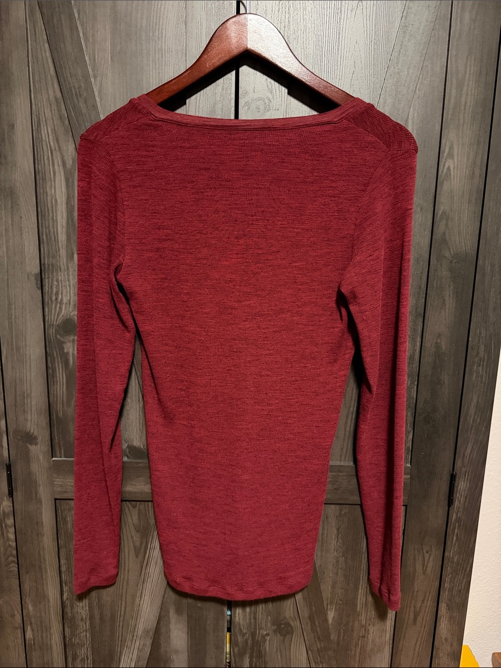 Woolx Reese long sleeve henley top - Picture 5 of 6